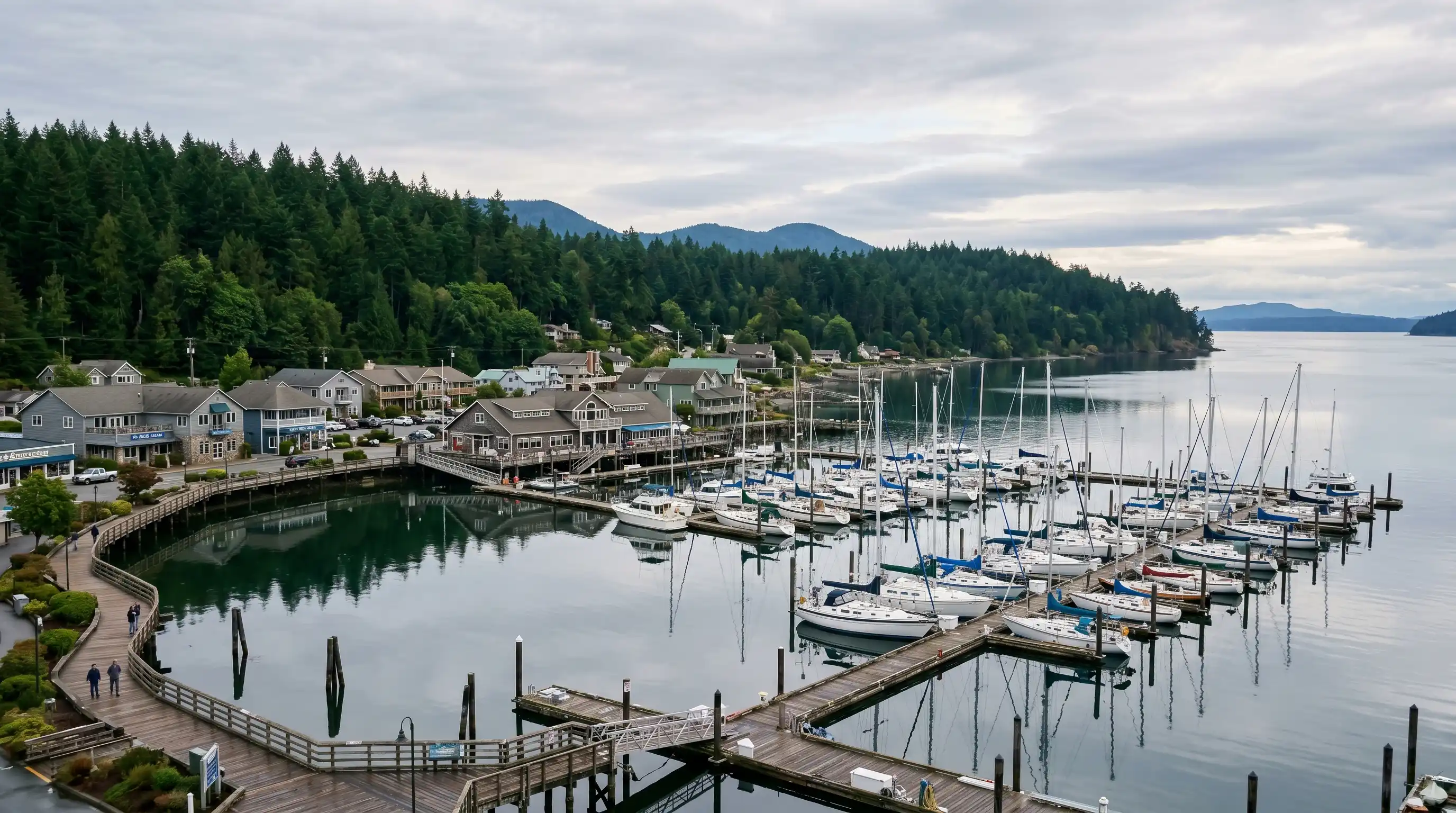 A scenic view of Oak Harbor, WA, a carpet cleaning service area for A Clean Carpet Co